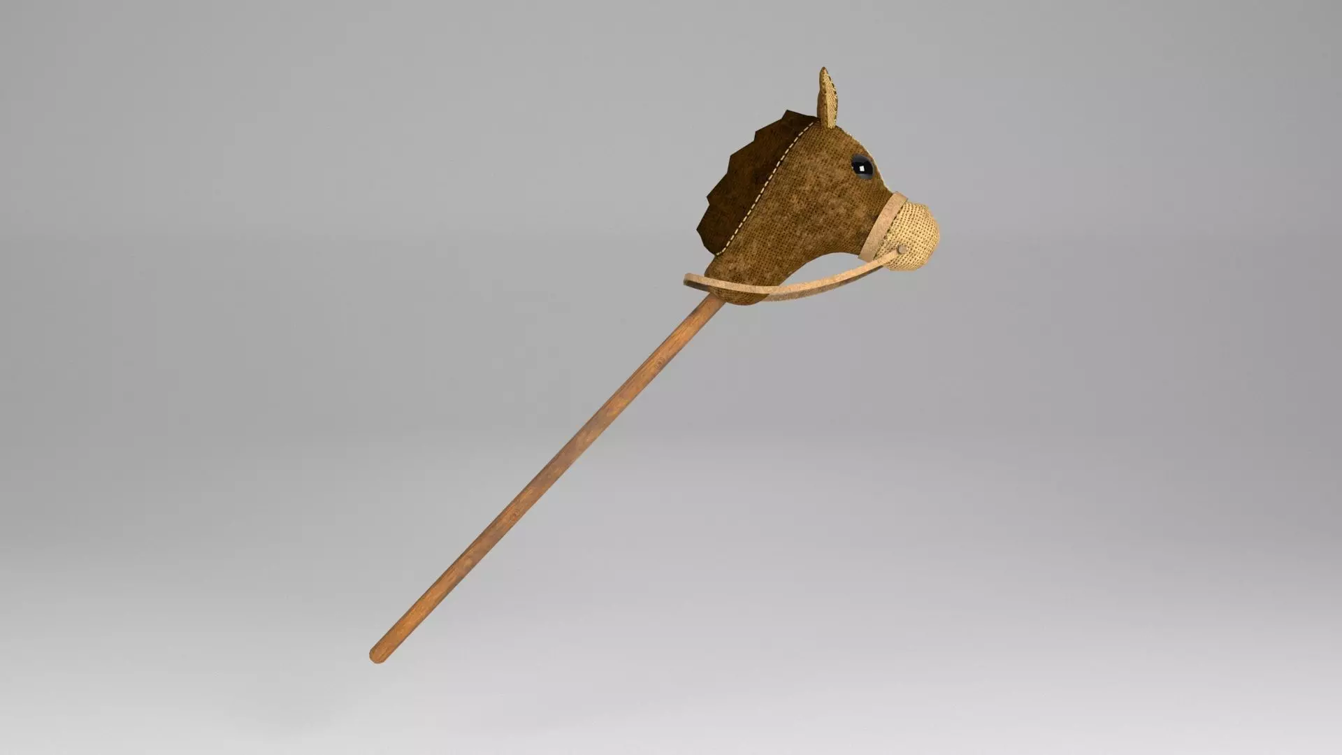 Stick Horses Low-poly 3D model_0