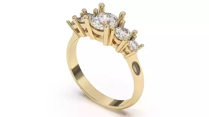 5 Stones Diamond Ring