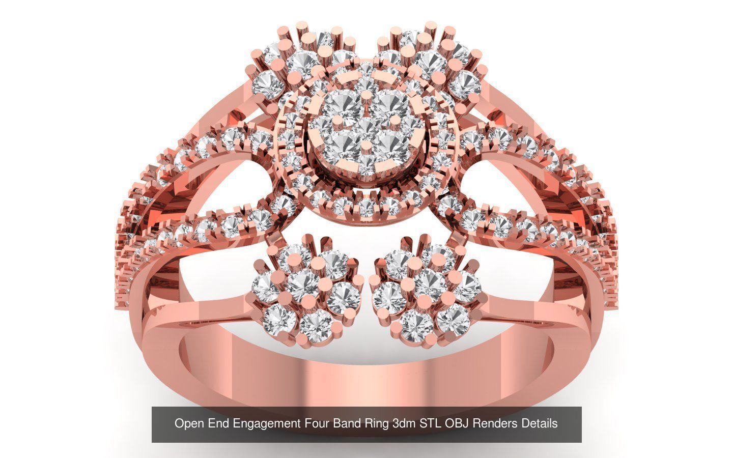 49 Solitaire Wedding Engagement Four Band Rings Collection _52