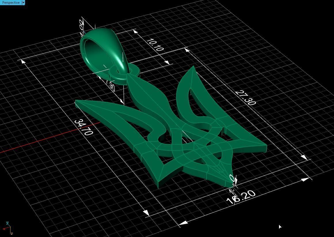 Ukrainian Trident 3D print model_17
