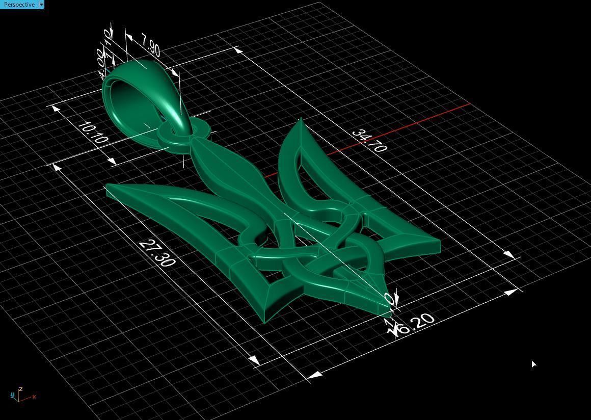 Ukrainian Trident 3D print model_18
