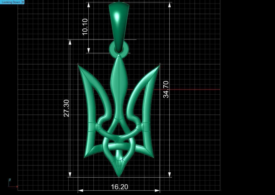 Ukrainian Trident 3D print model_16