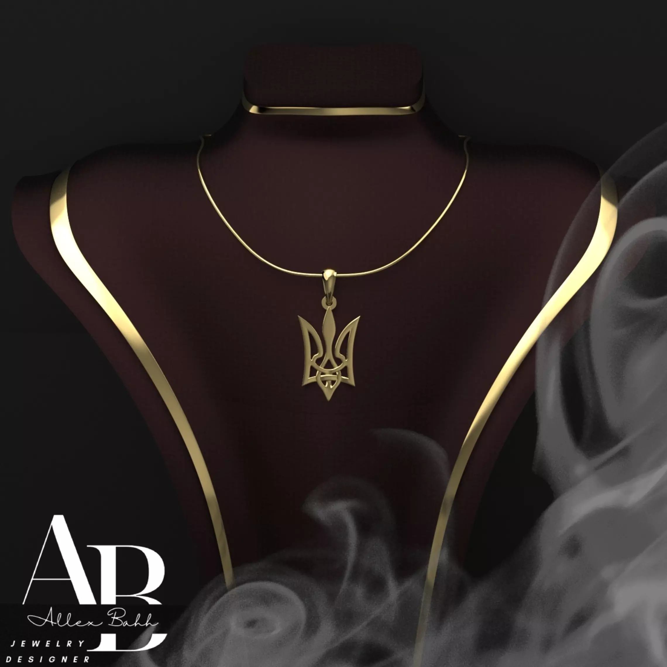 Ukrainian Trident 3D print model_0