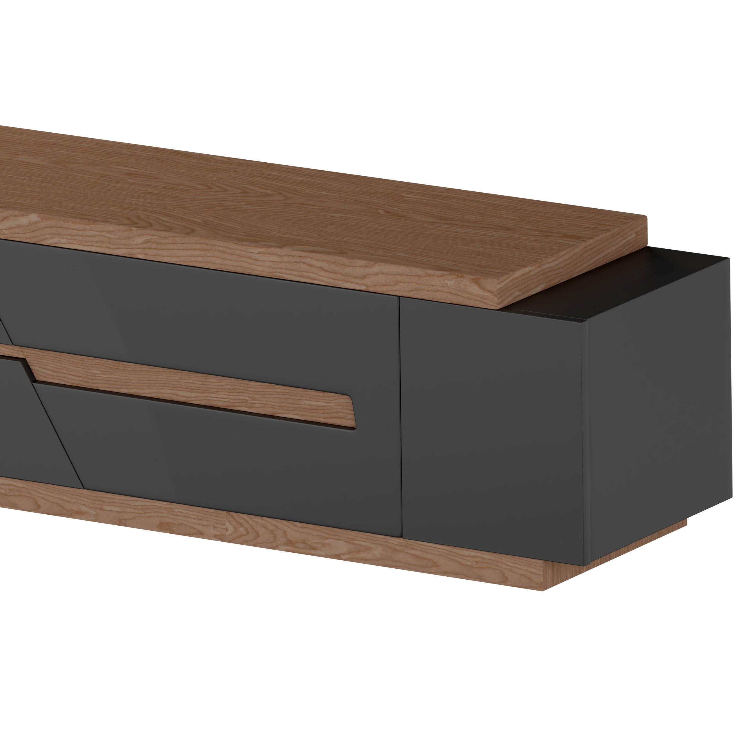 Modern Expandable Living Room Set  3D model_1