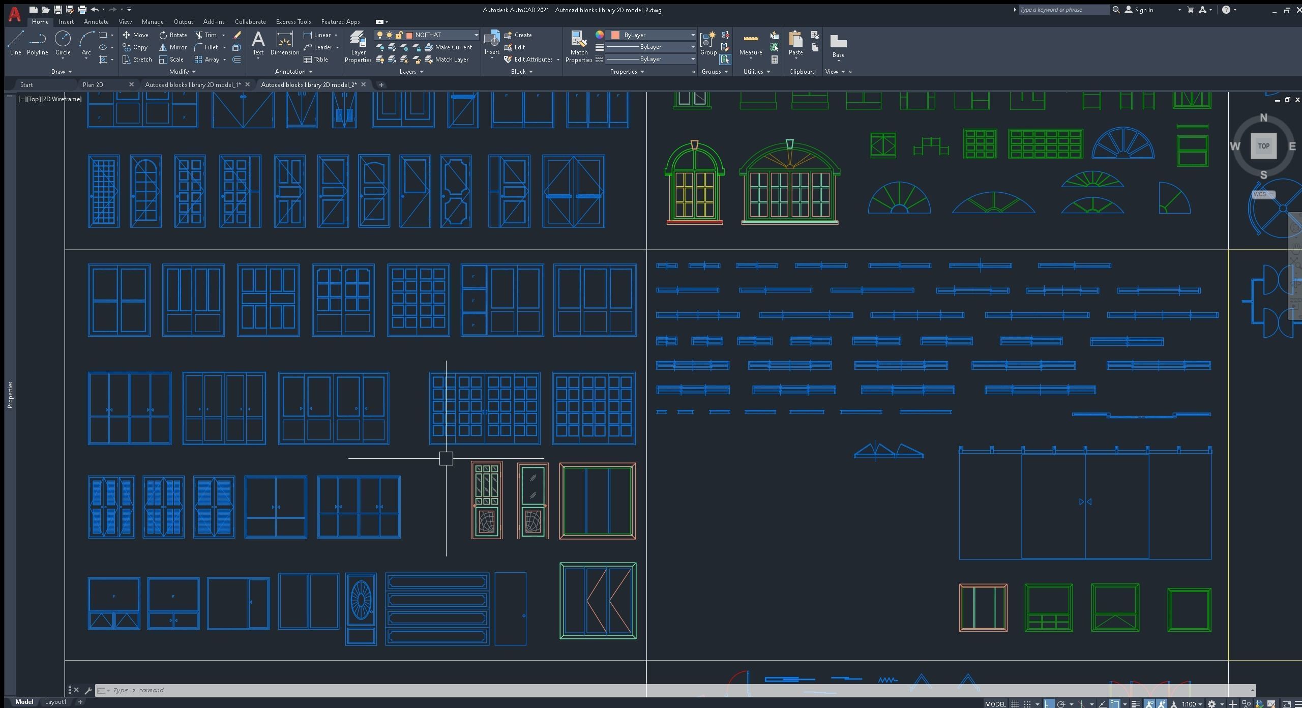 Autocad blocks library model 2D 3D model_4