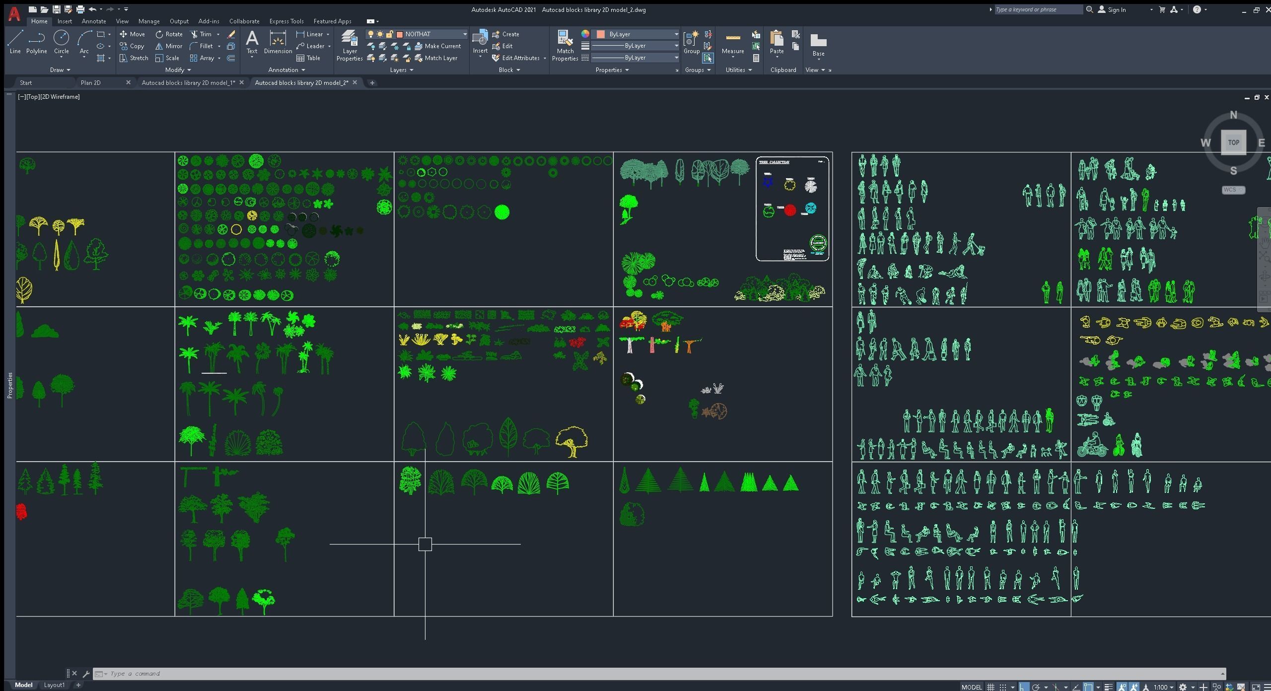 Autocad blocks library model 2D 3D model_5