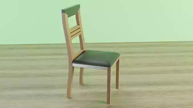 Varnished Solid Oak Chair