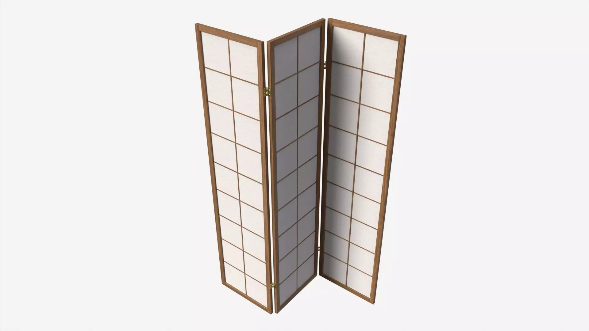 Folding screen Oriental 3D model_0
