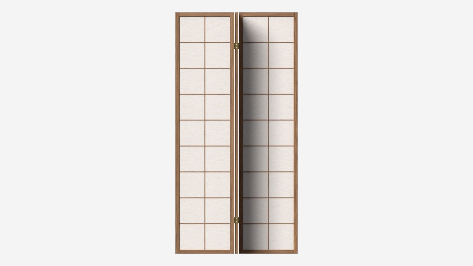 Folding screen Oriental 3D model_4
