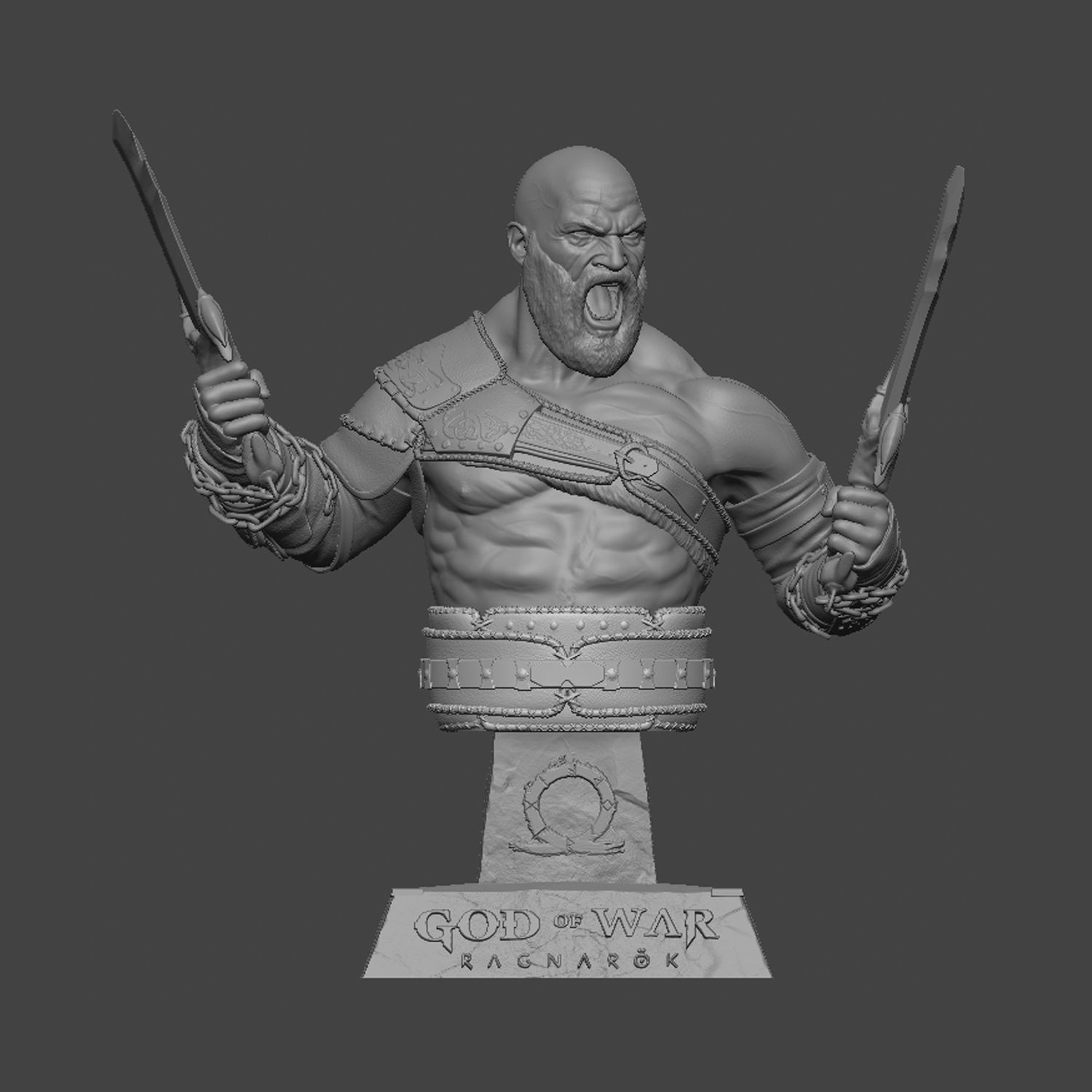 Kratos - God of War Ragnarok 3D print model_3