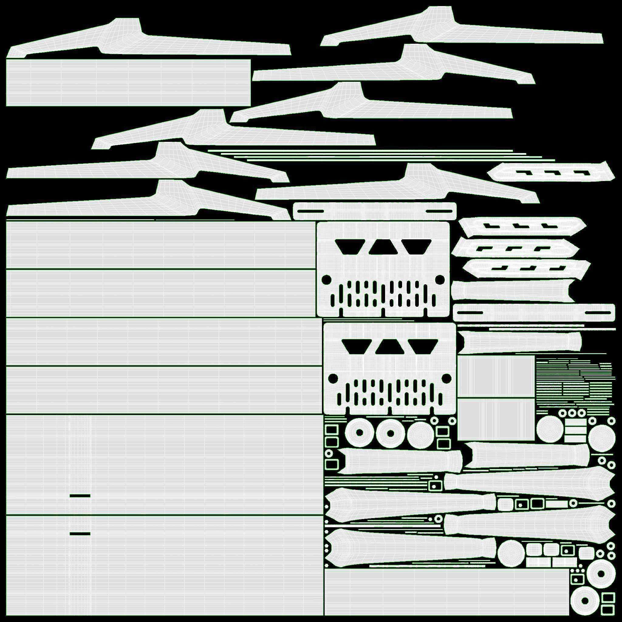 Gaming Computer Desk 60-Inch 3D model_8