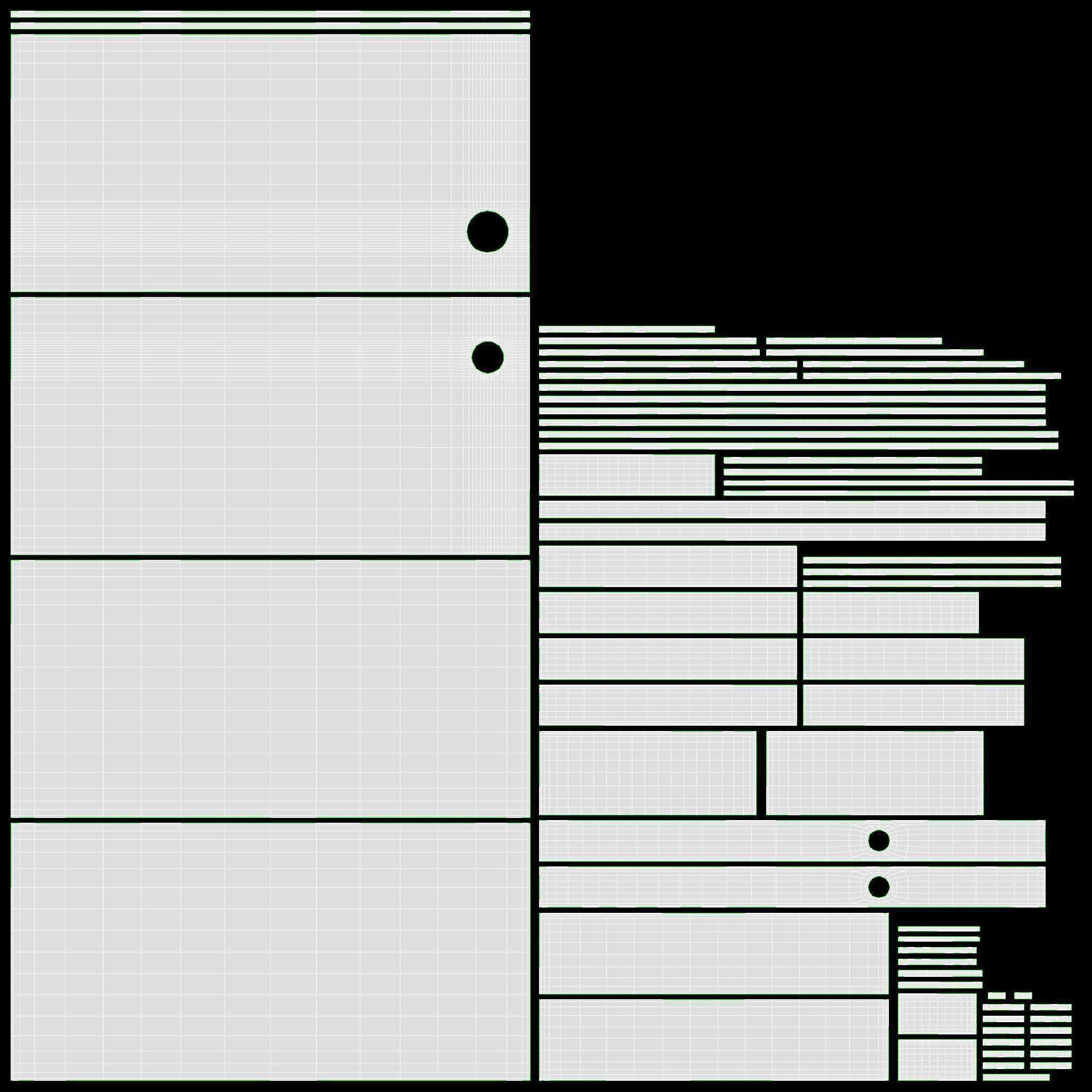 Gaming Computer Desk with Shelf 3D model_10