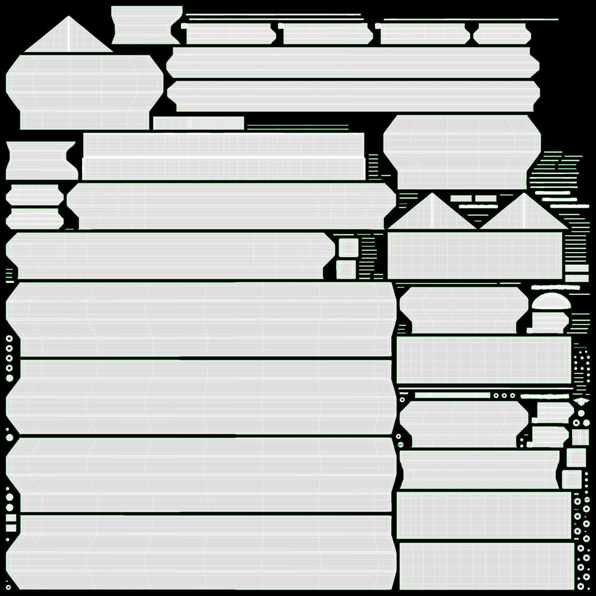 Gaming Computer Desk with Shelf 3D model_8