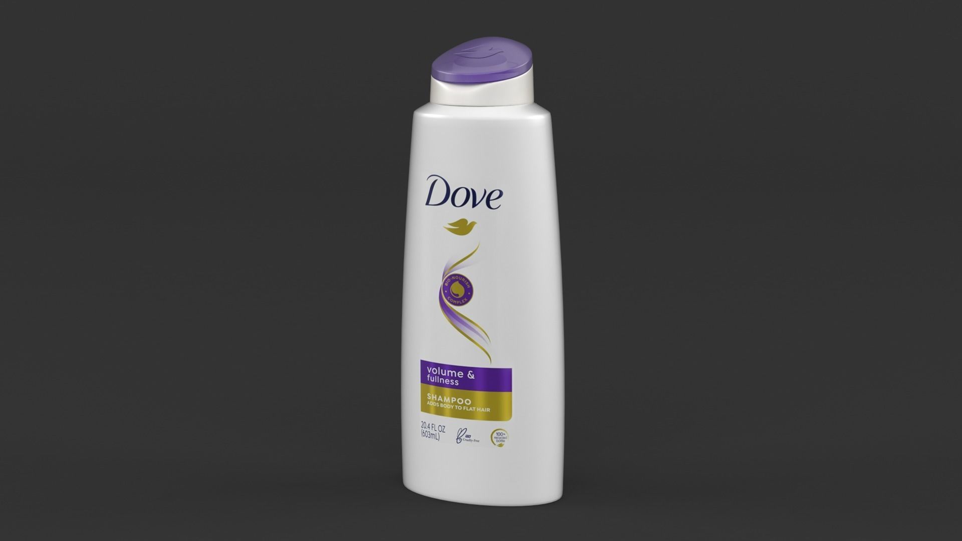 Dove Shampoo and Conditioner 3D model_3