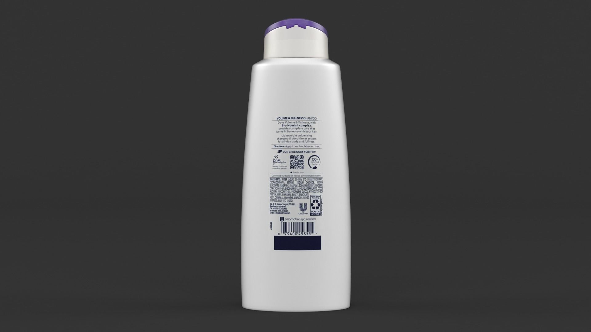 Dove Shampoo and Conditioner 3D model_2