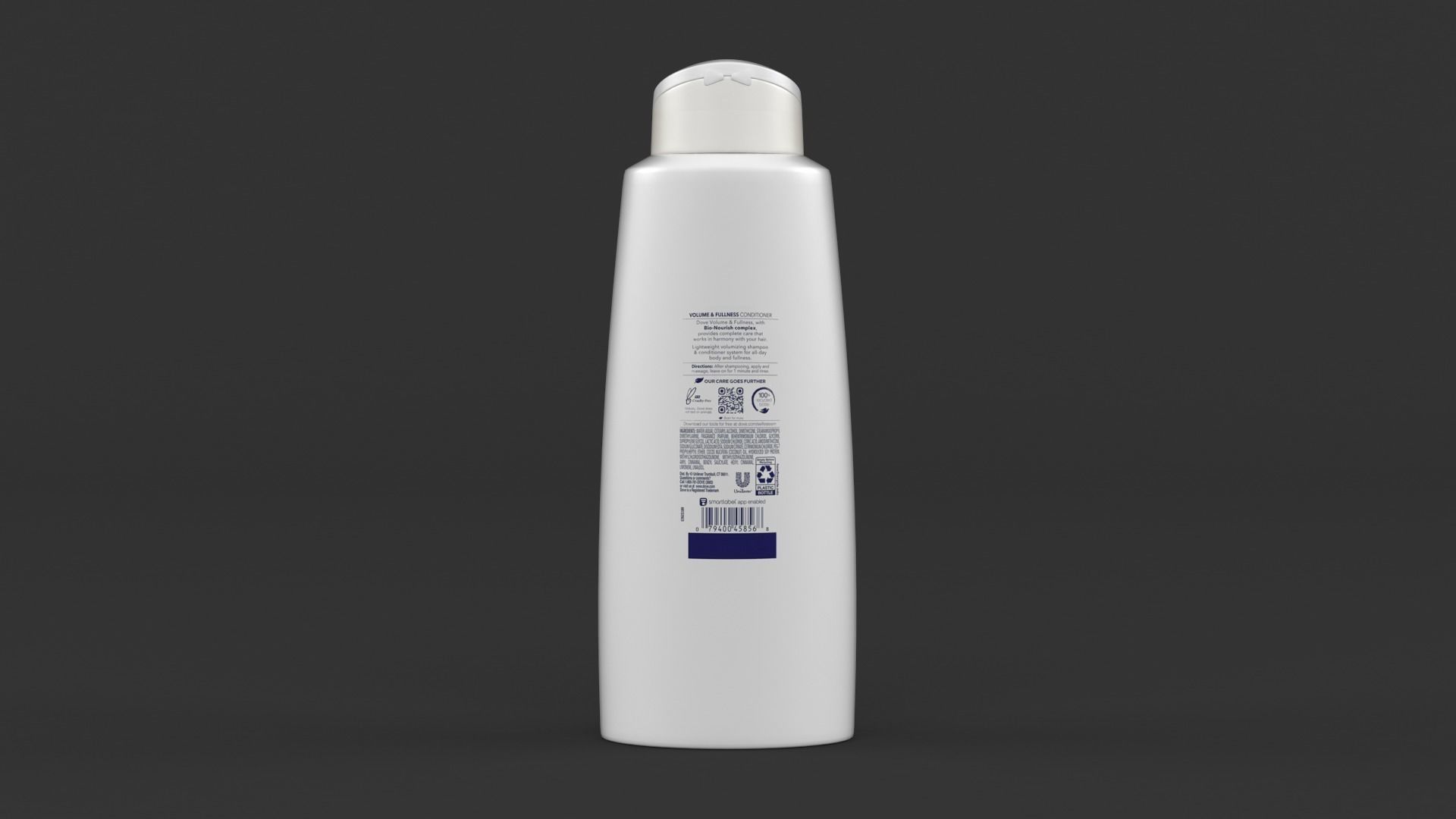 Dove Shampoo and Conditioner 3D model_5