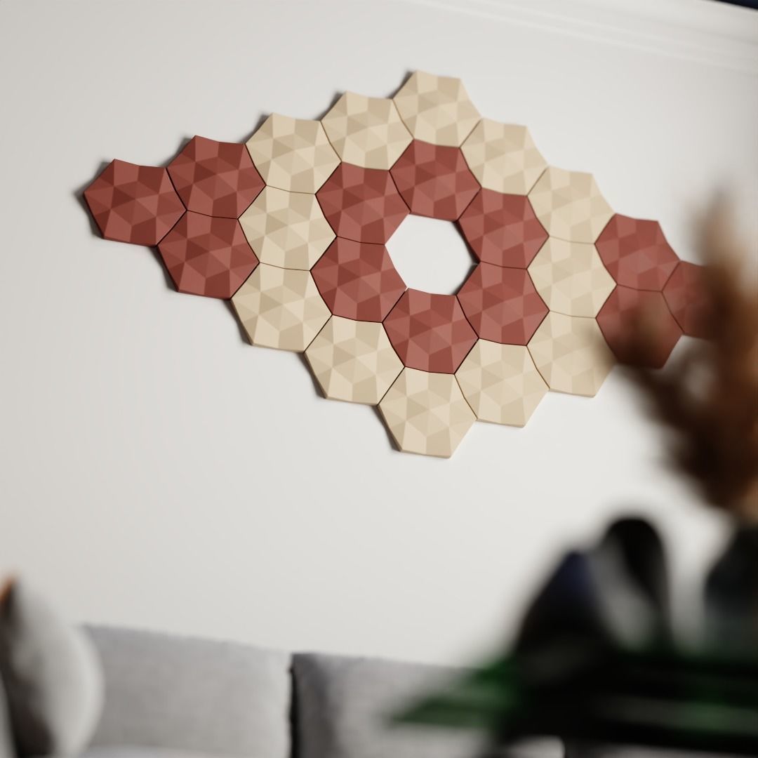 3D Wall Panels Set 3D print model_4