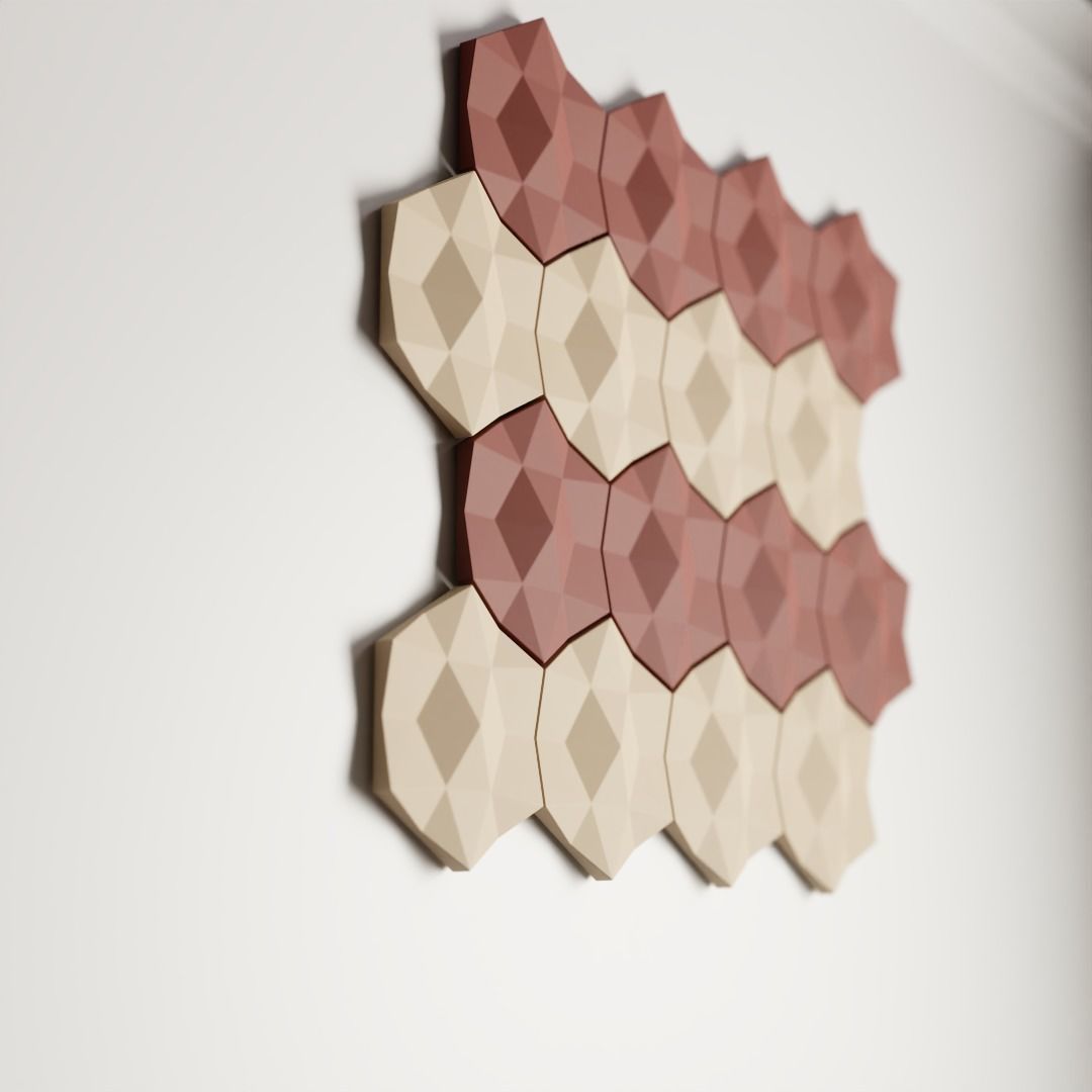 3D Wall Panels Set 3D print model_14