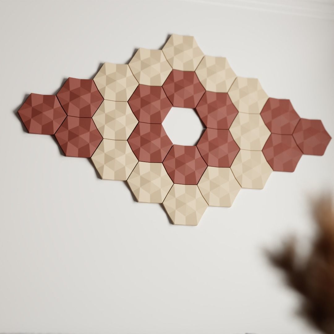 3D Wall Panels Set 3D print model_5