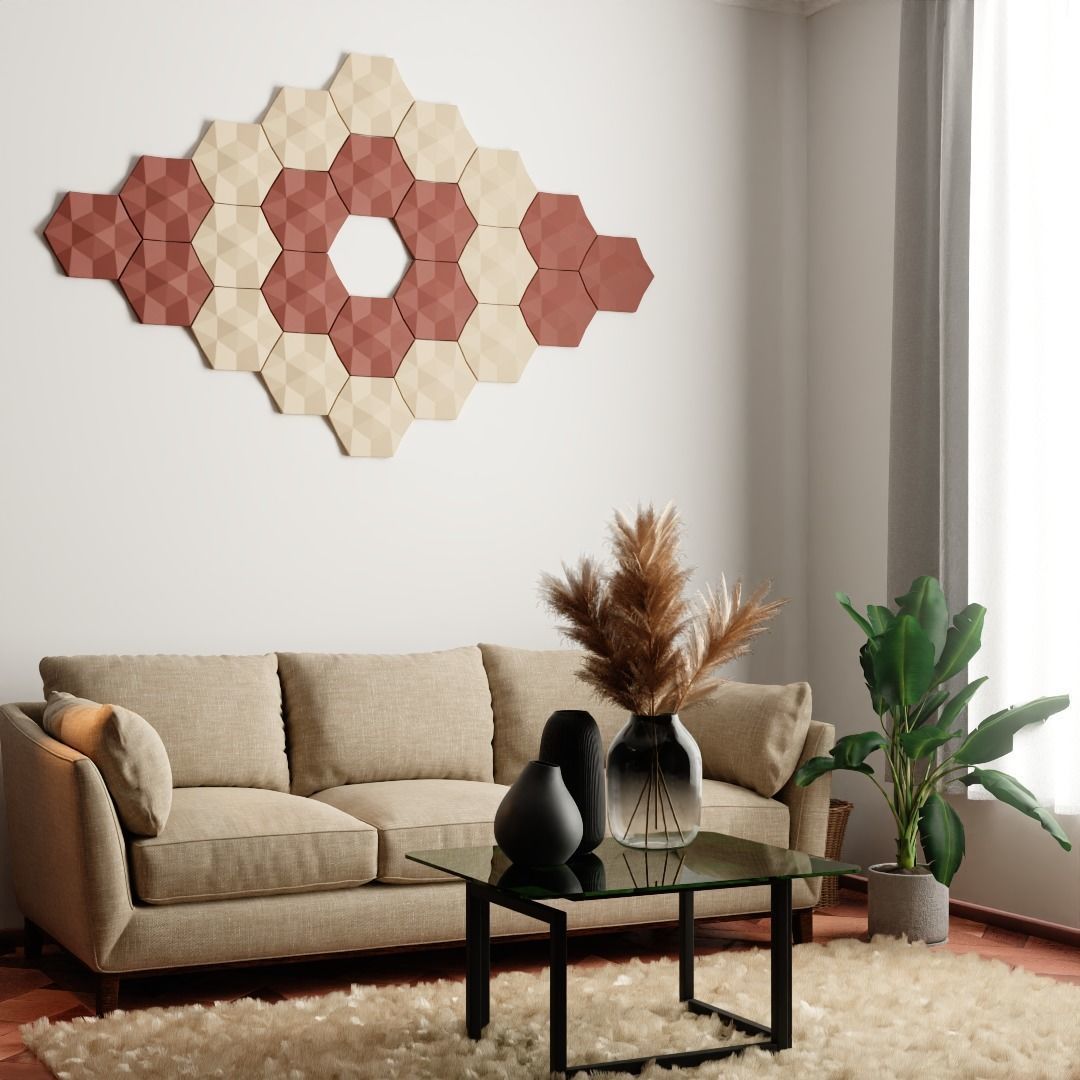 3D Wall Panels Set 3D print model_10