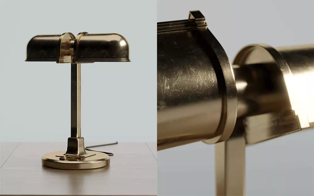 Lab Desk Lamp by Roman and Williams Guild New York 3D model_0