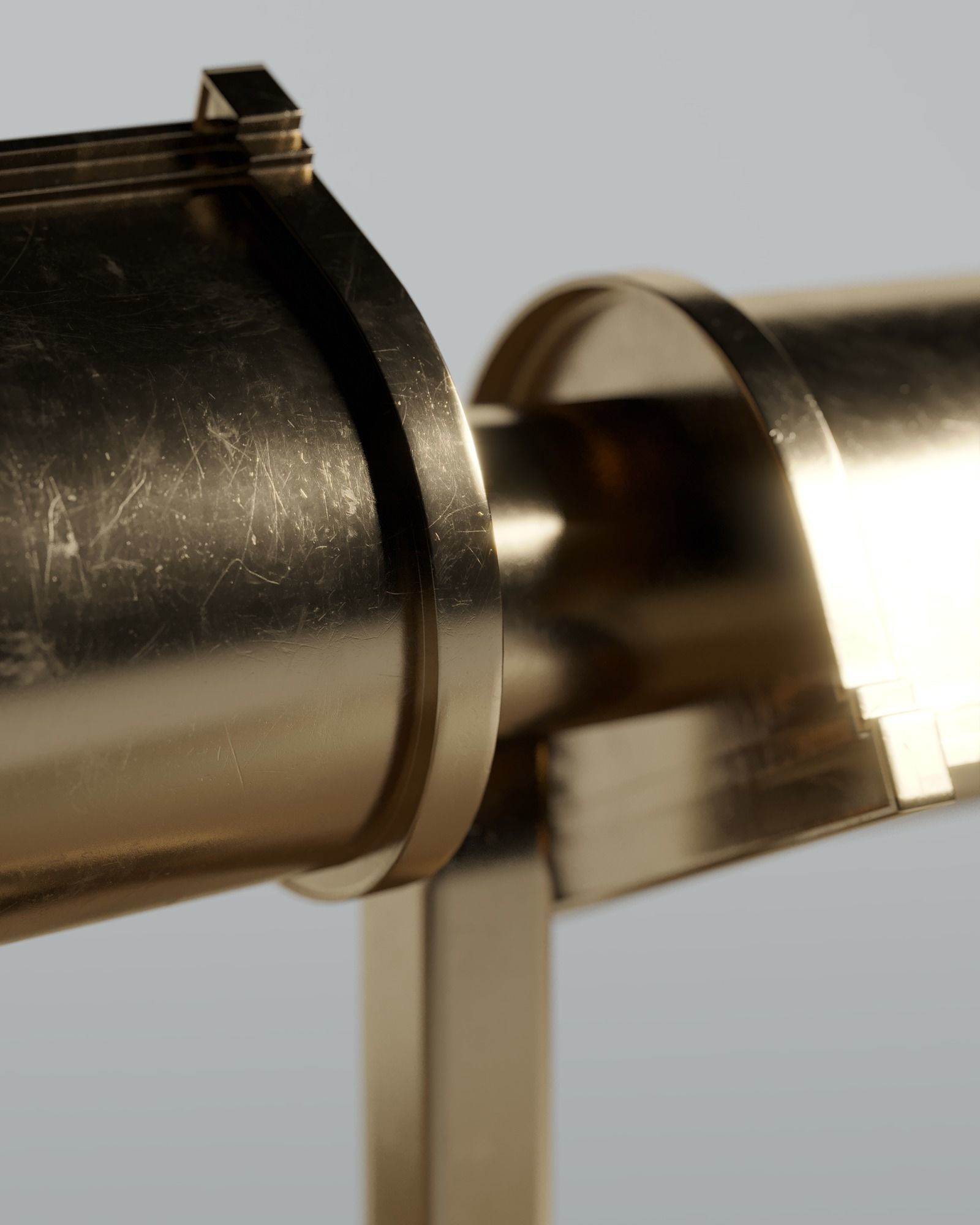 Lab Desk Lamp by Roman and Williams Guild New York 3D model_2