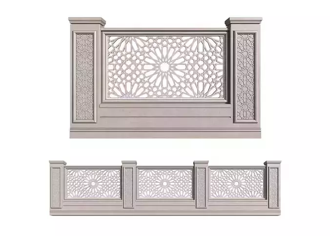 Fence in oriental East style