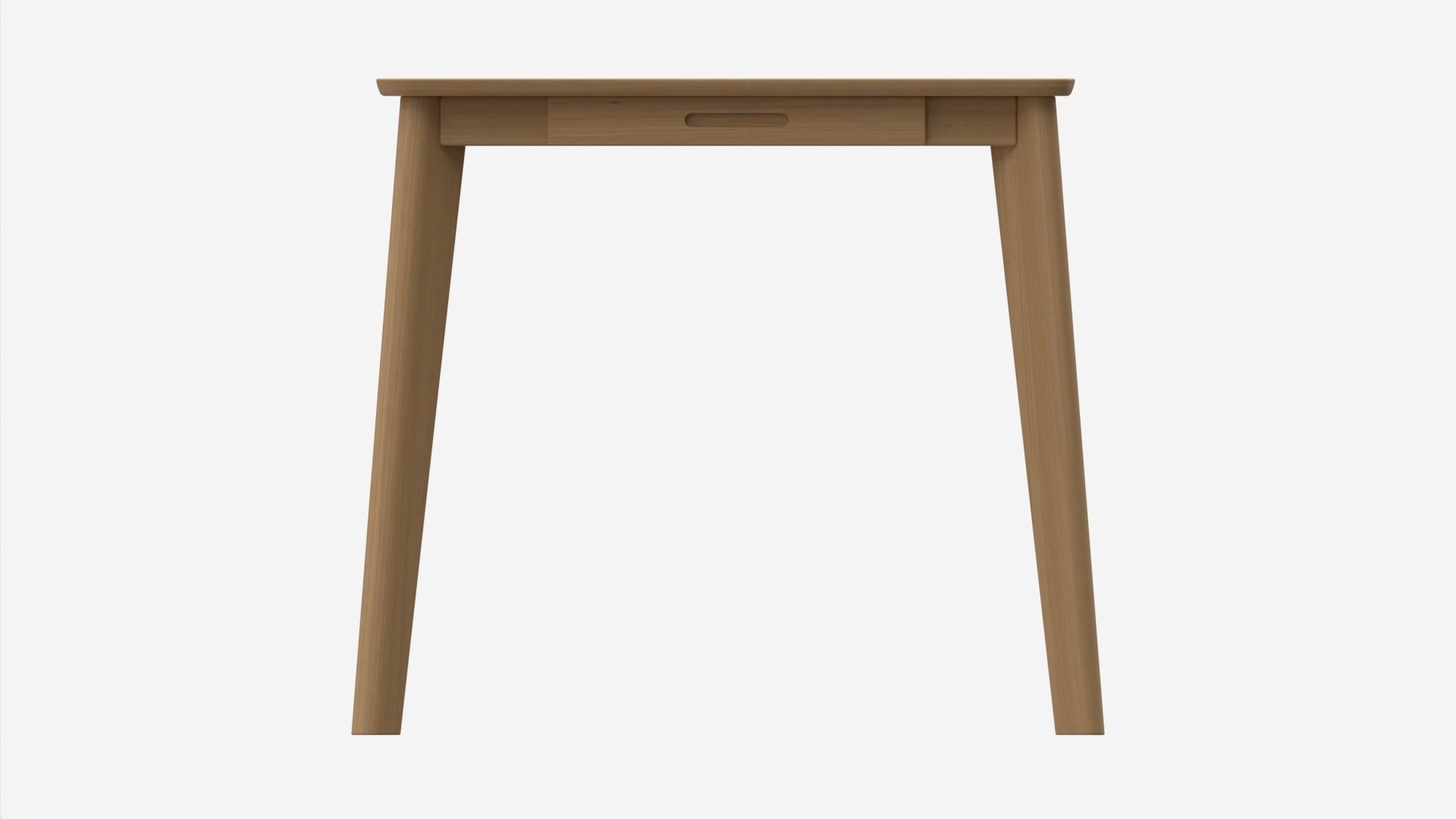 Home Office Workbench Desk with Drawer 3D model_5