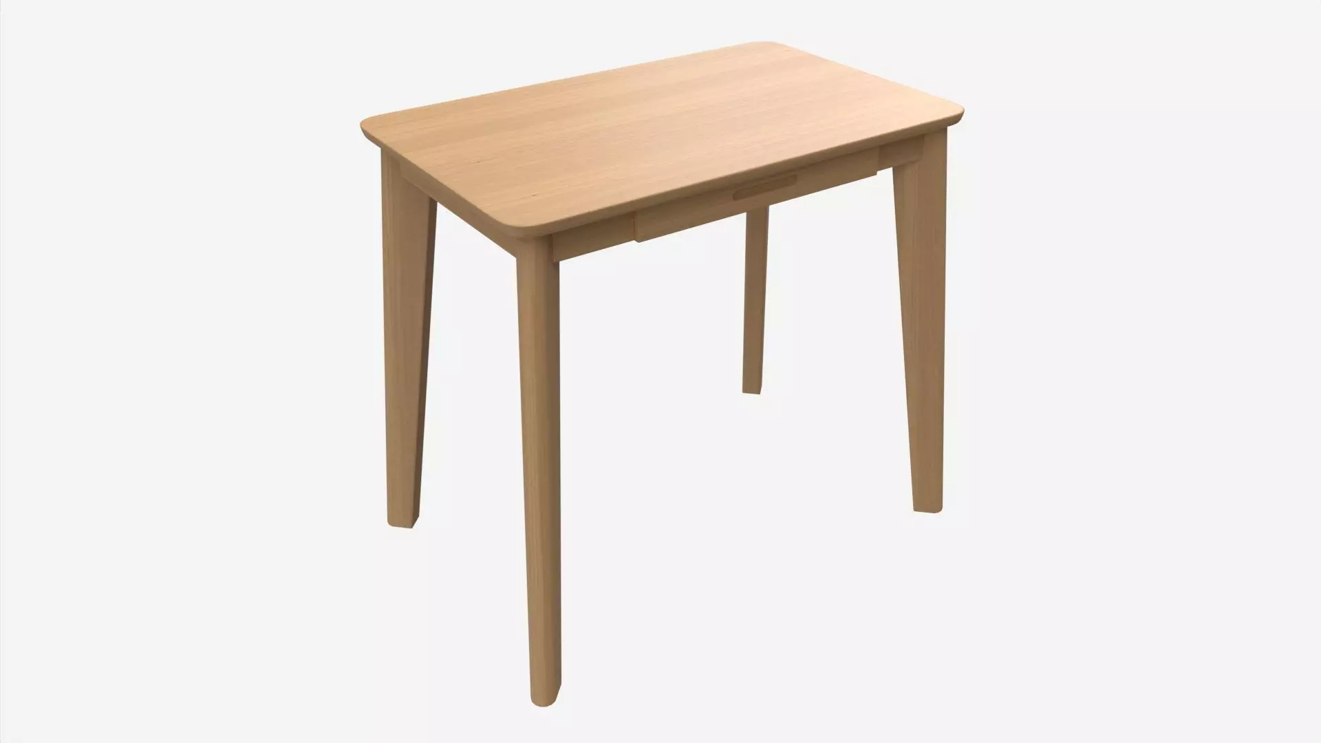 Home Office Workbench Desk with Drawer 3D model_0