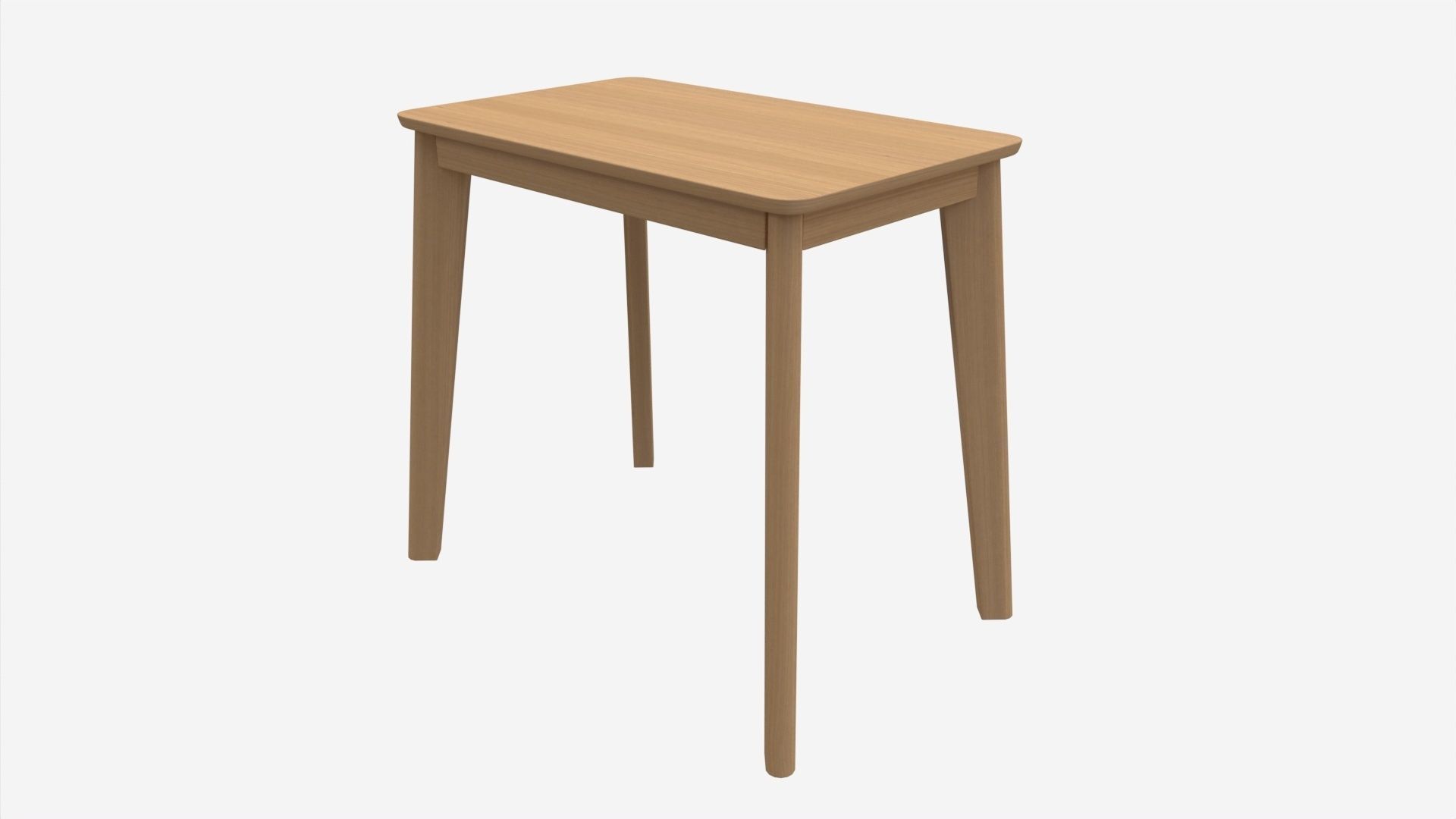 Home Office Workbench Desk with Drawer 3D model_1