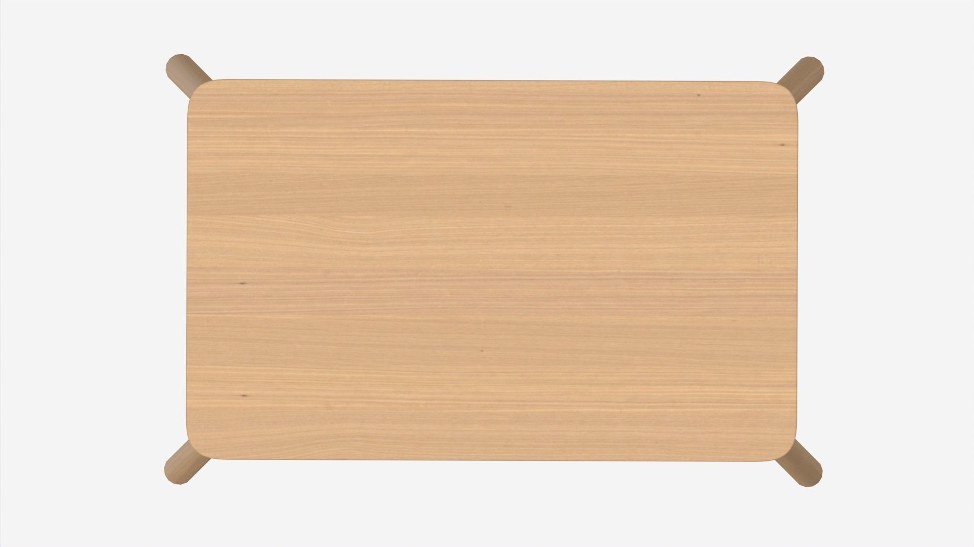 Home Office Workbench Desk with Drawer 3D model_4