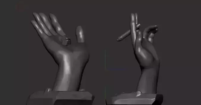 Hand 2 model  3D print model