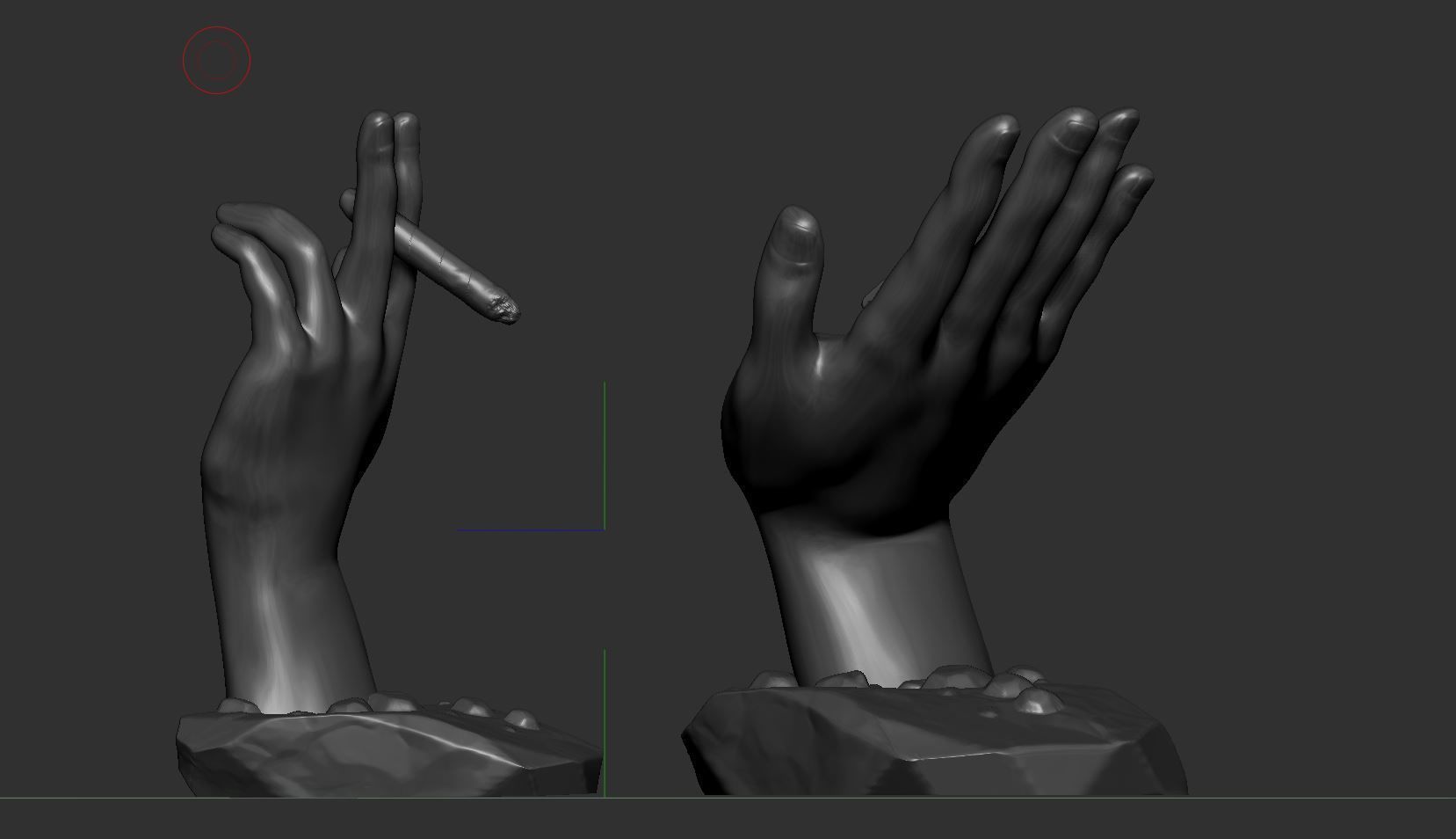 Hand 2 model  3D print model_2