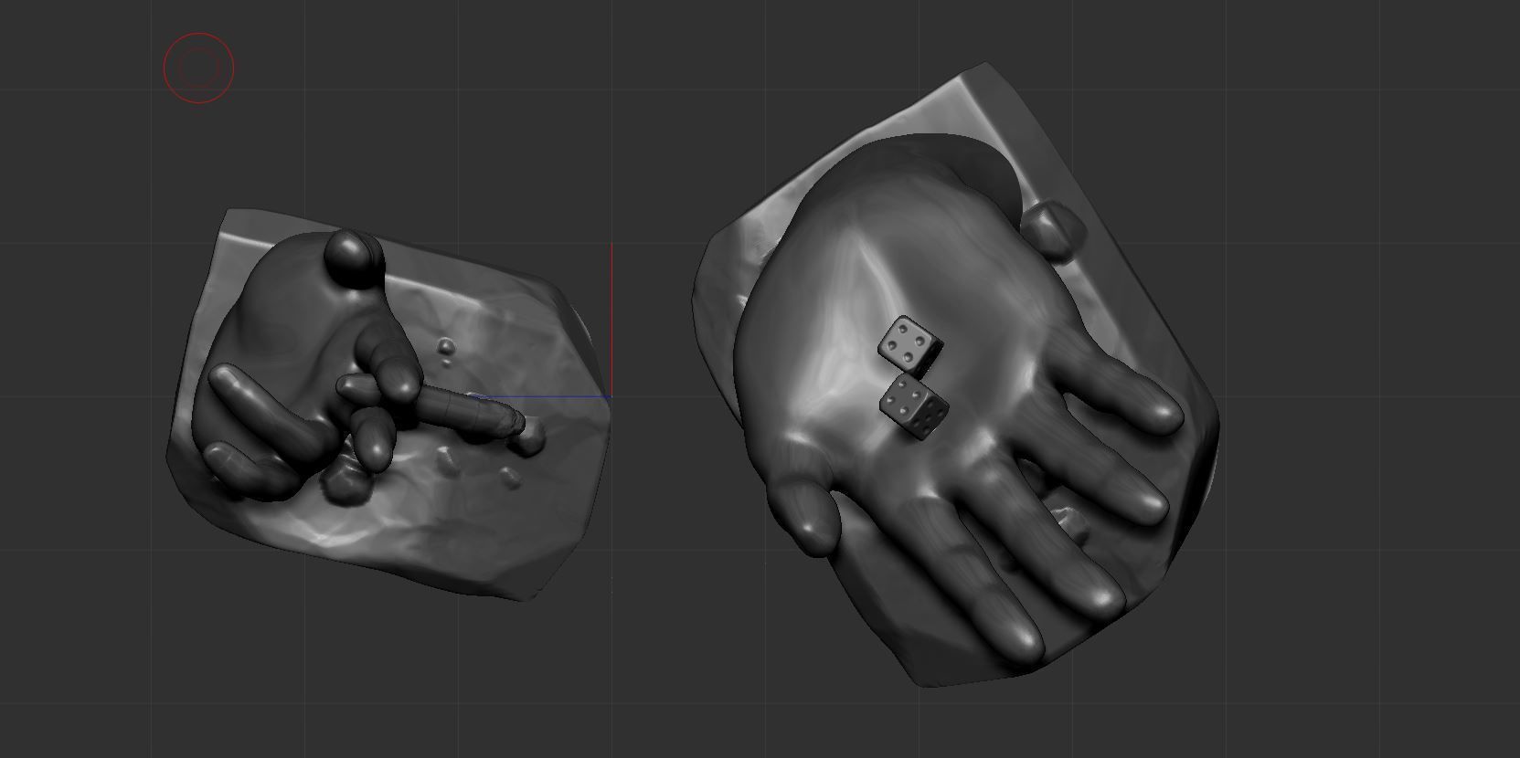Hand 2 model  3D print model_1