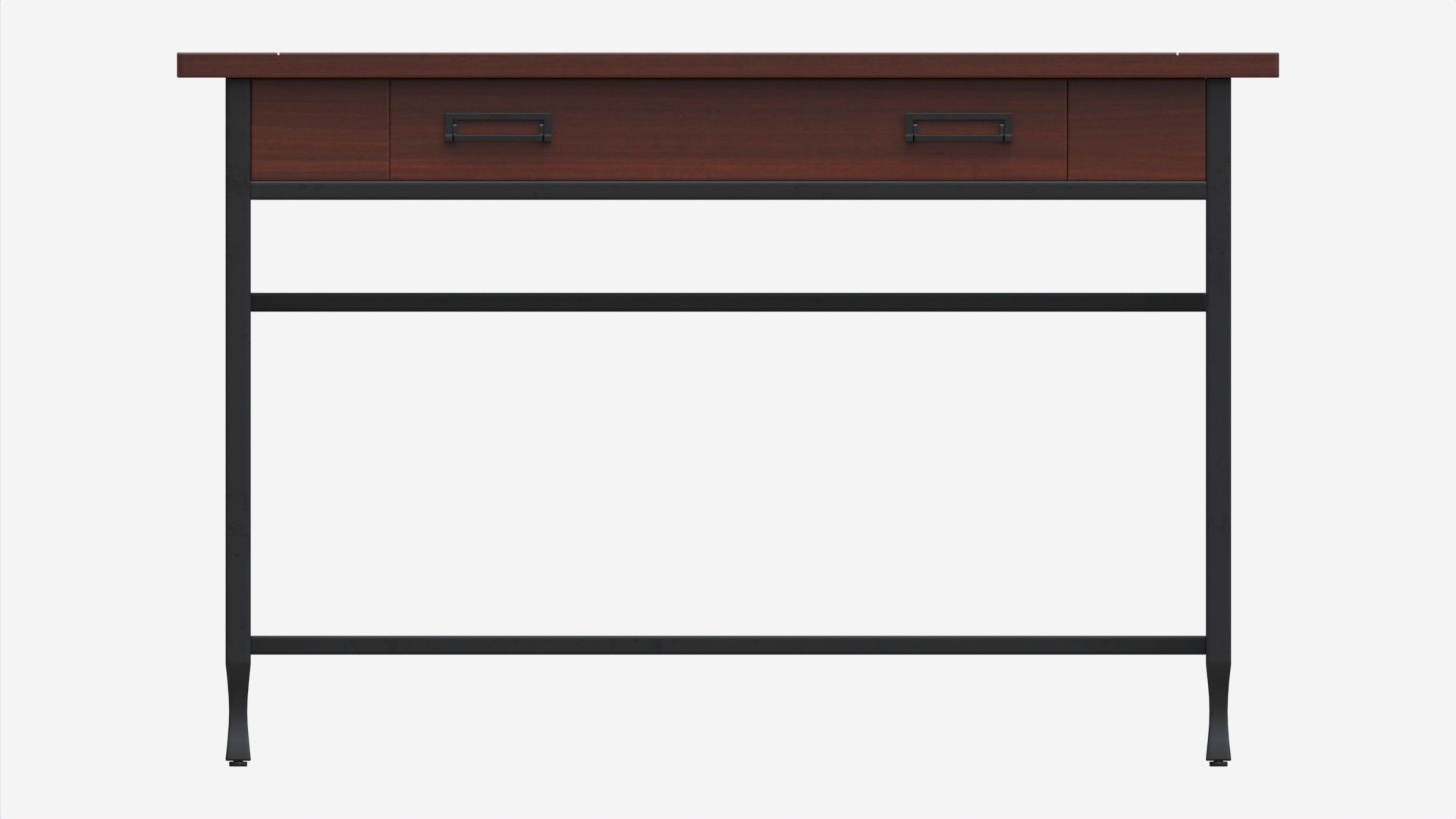 Iron Craft Computer Writing Desk 3D model_4