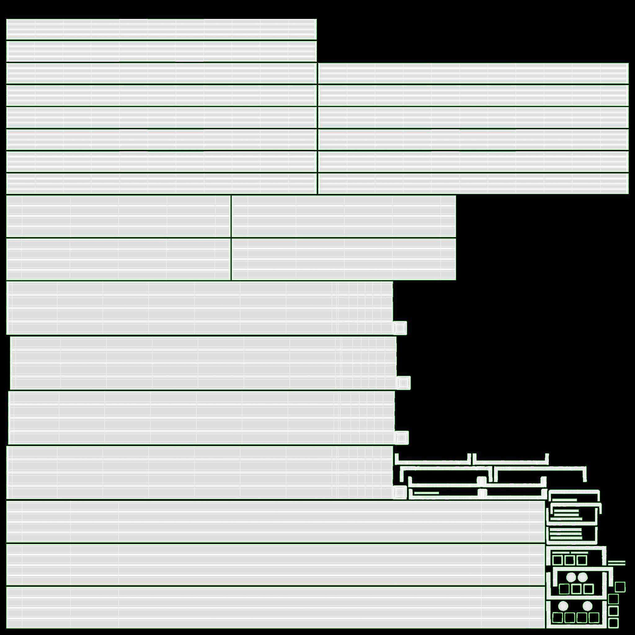 Iron Craft Computer Writing Desk 3D model_7