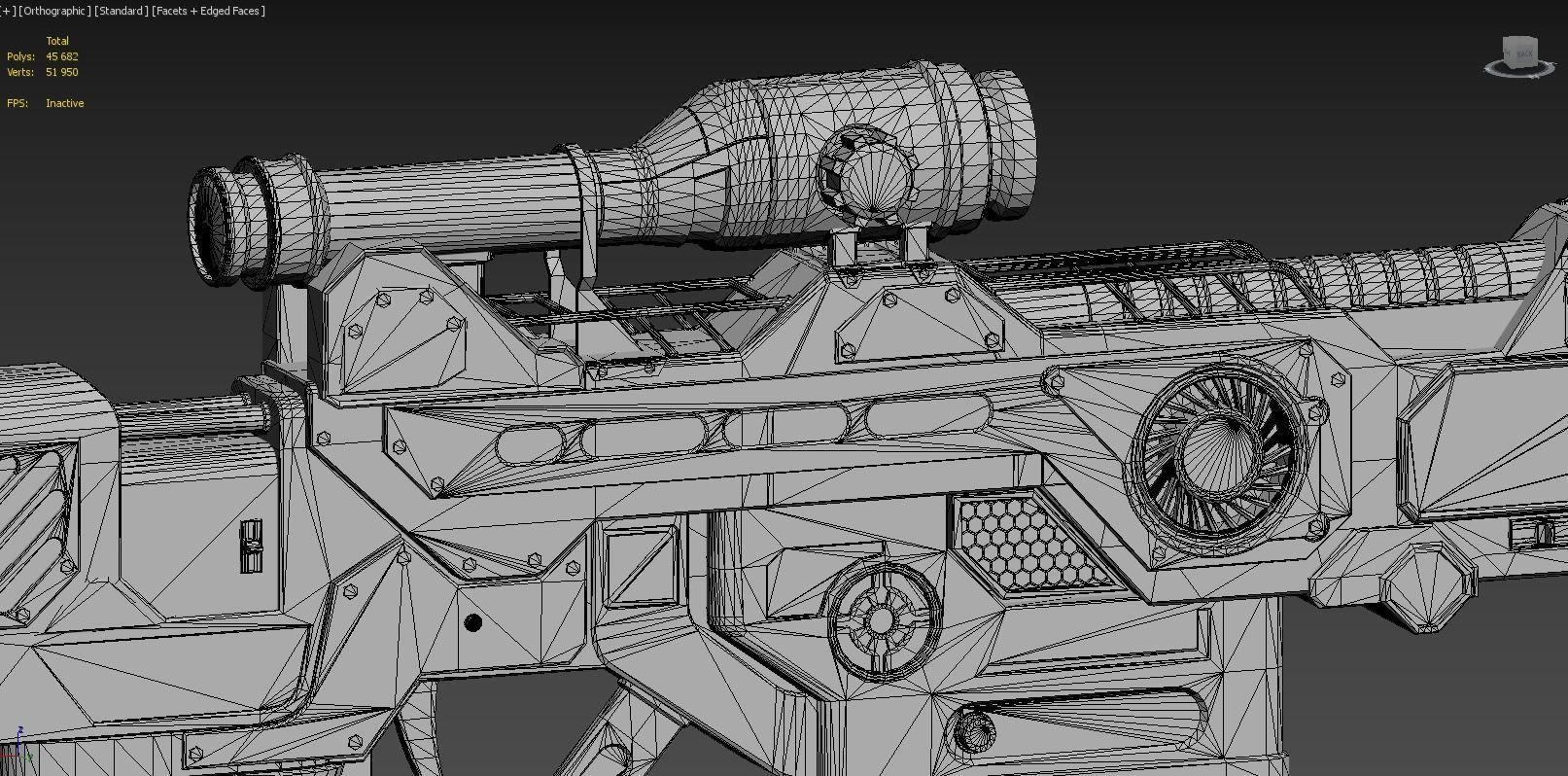 Assualt Rifle 3D model_7