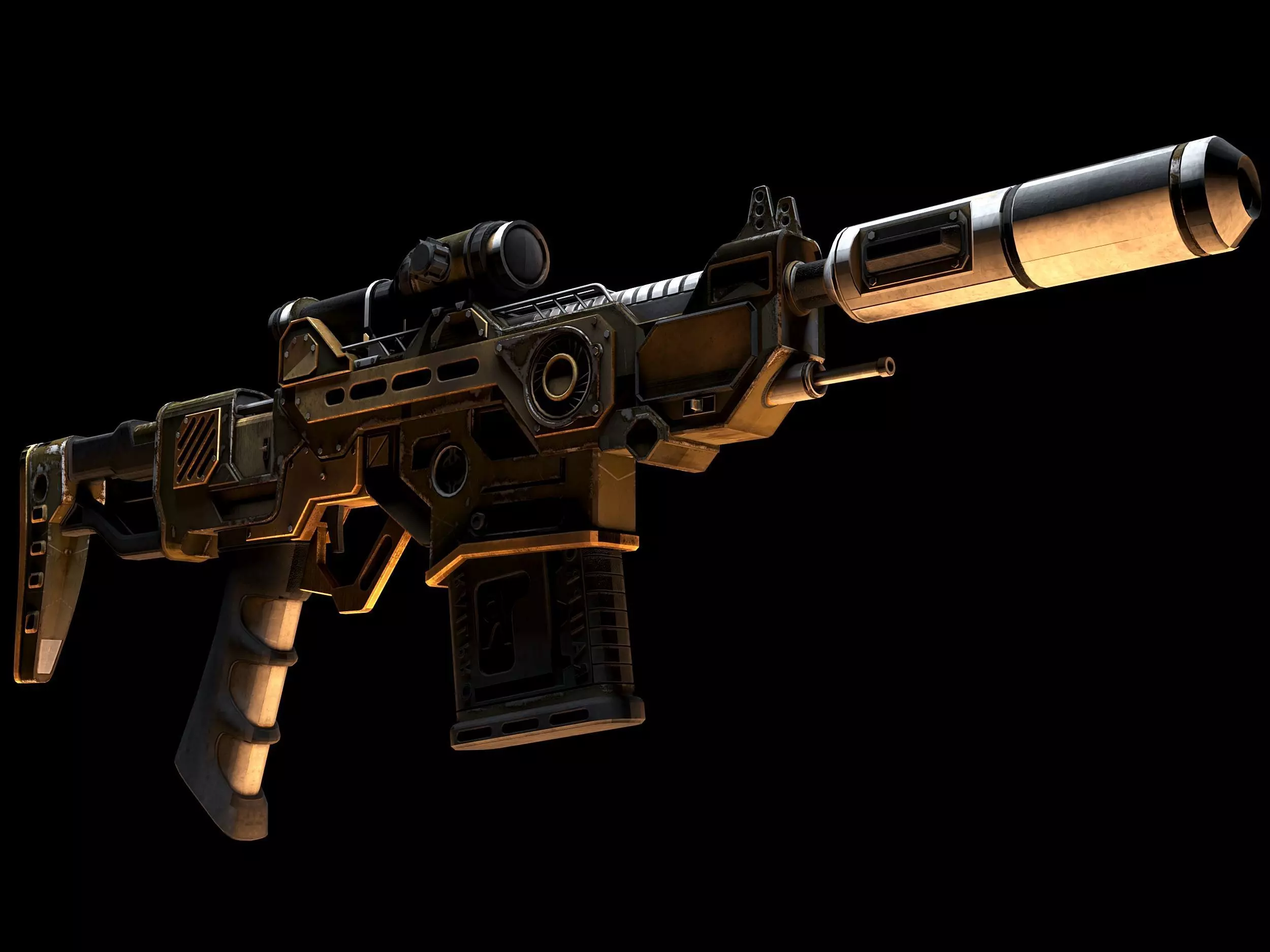 Assualt Rifle 3D model_0