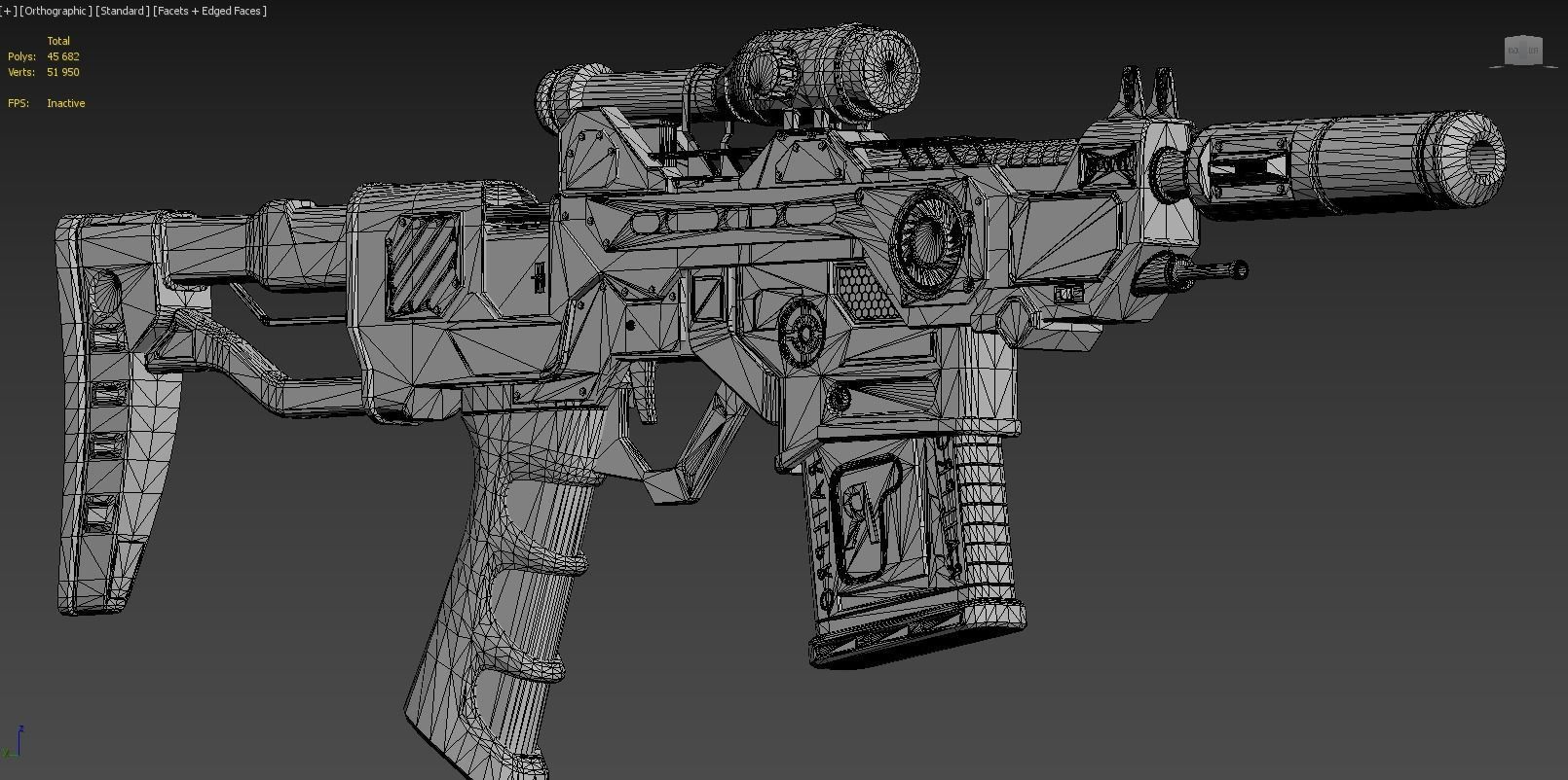 Assualt Rifle 3D model_5