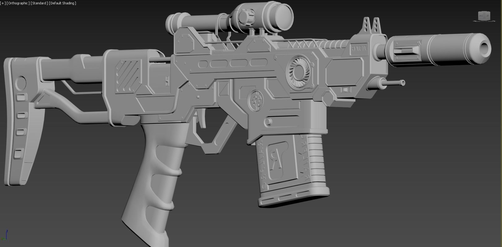 Assualt Rifle 3D model_4