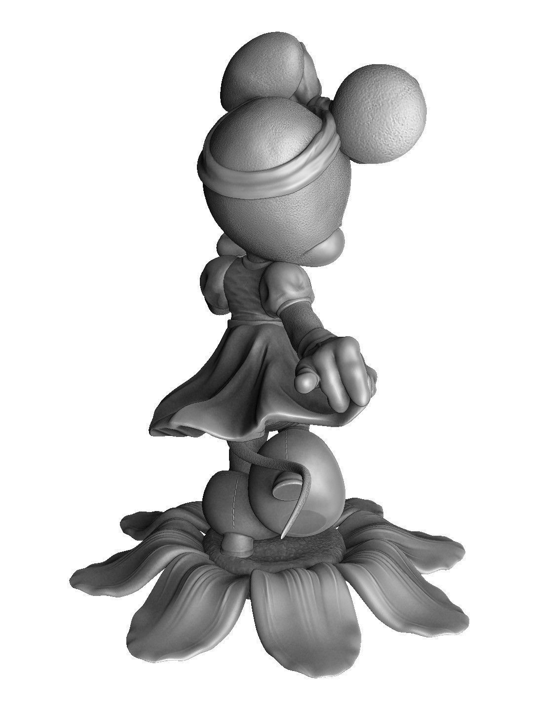 MINNIE MOUSE 4 OPTIONS FOR 3D PRINT 3D print model_51