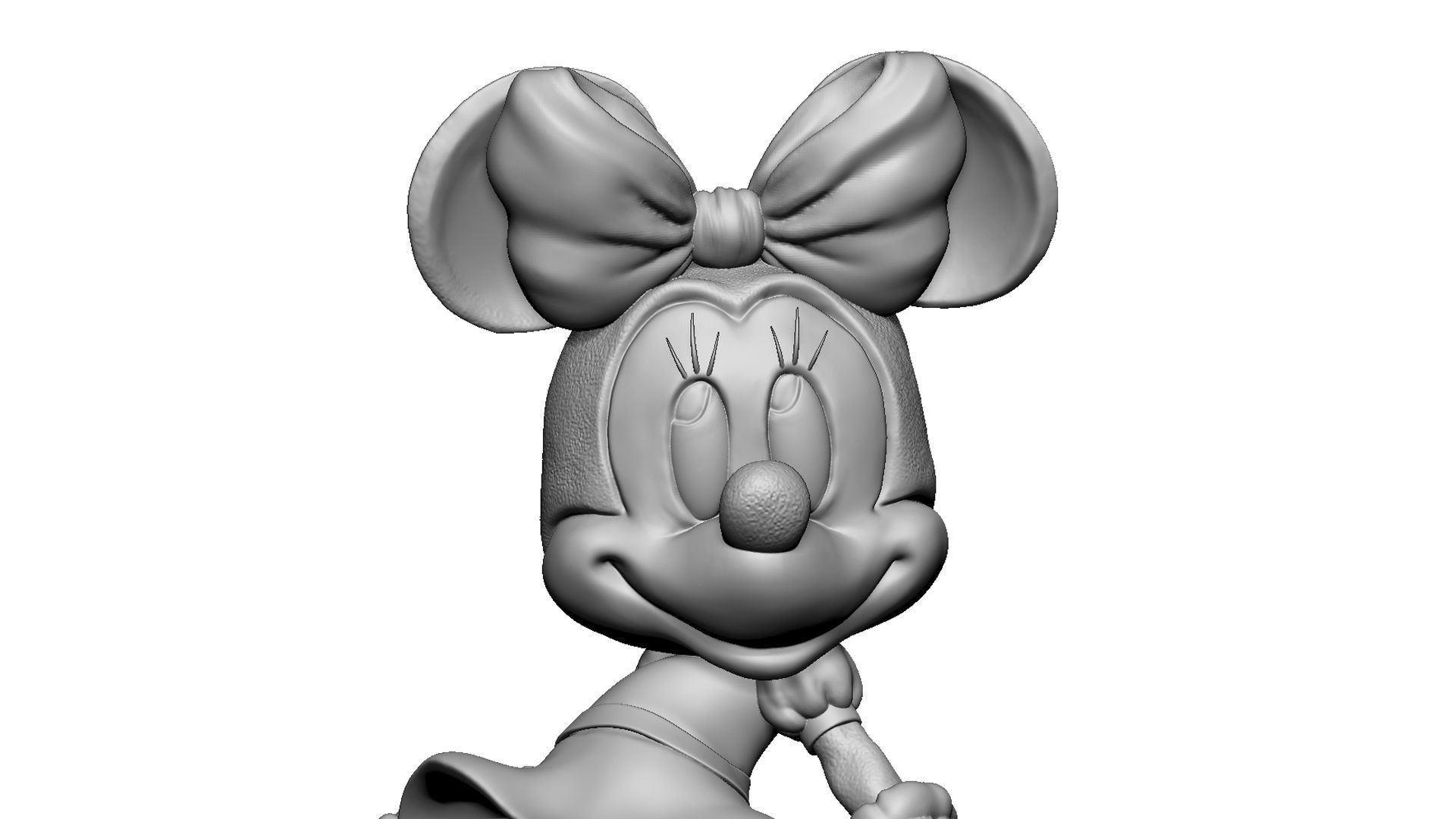 MINNIE MOUSE 4 OPTIONS FOR 3D PRINT 3D print model_69