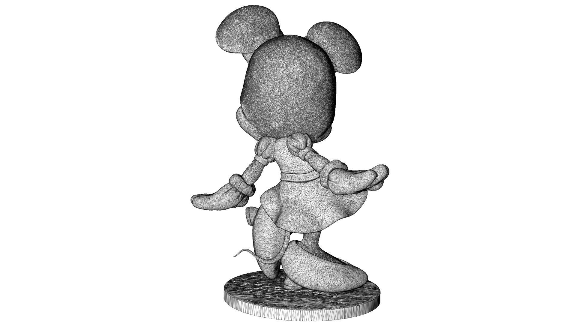 MINNIE MOUSE 4 OPTIONS FOR 3D PRINT 3D print model_81
