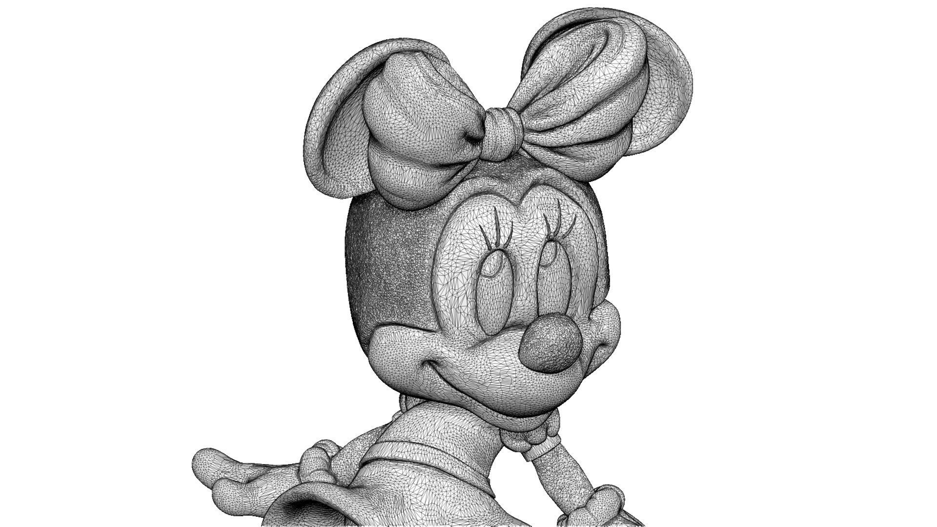MINNIE MOUSE 4 OPTIONS FOR 3D PRINT 3D print model_76