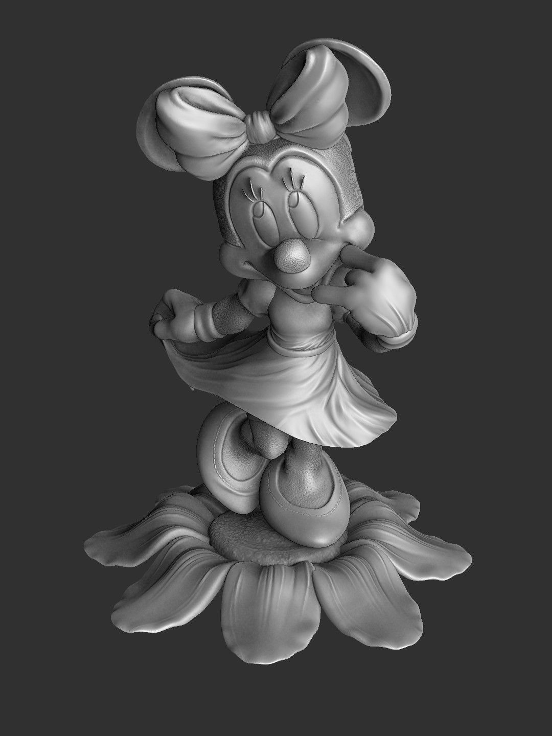MINNIE MOUSE 4 OPTIONS FOR 3D PRINT 3D print model_56