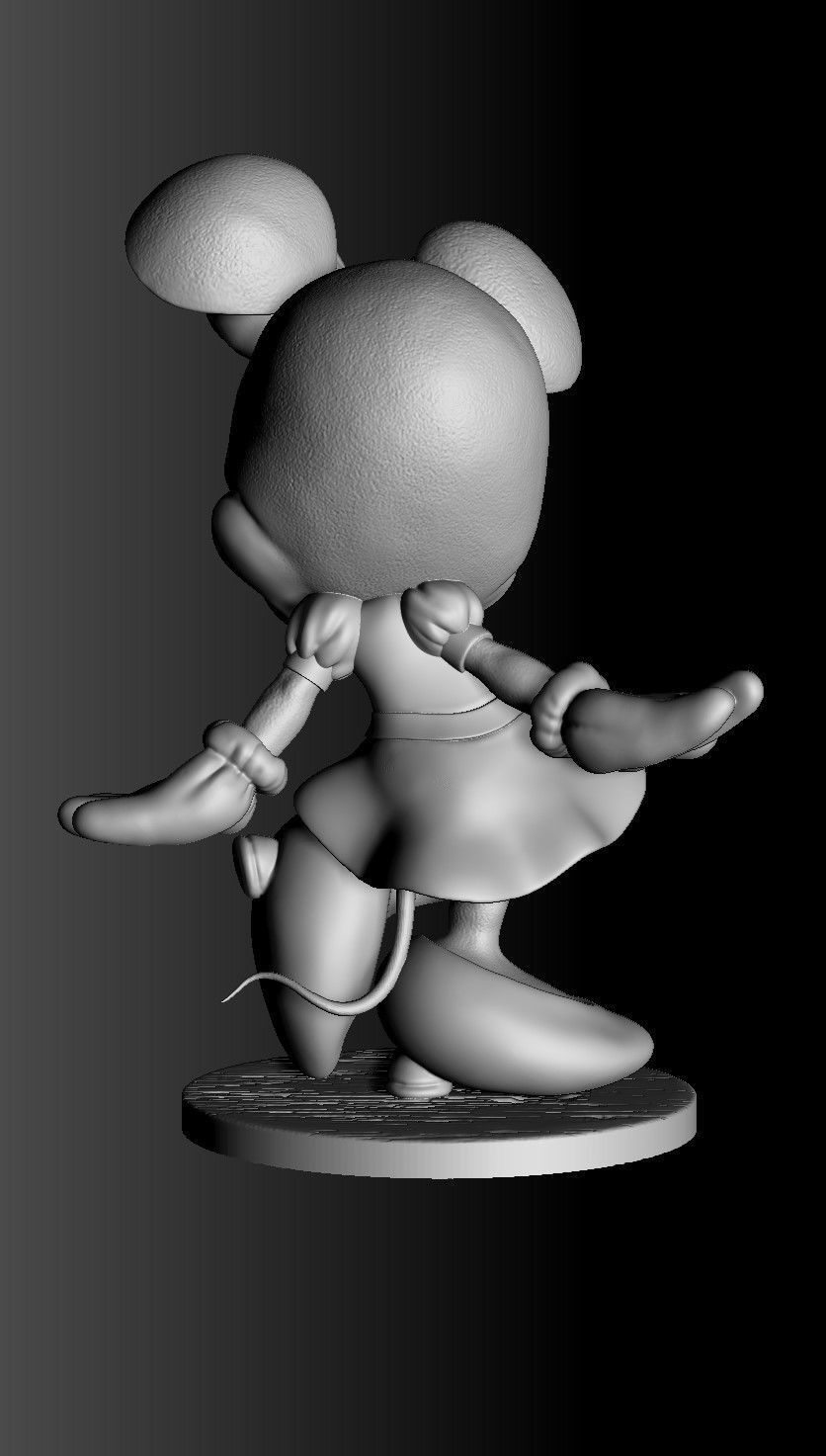 MINNIE MOUSE 4 OPTIONS FOR 3D PRINT 3D print model_60