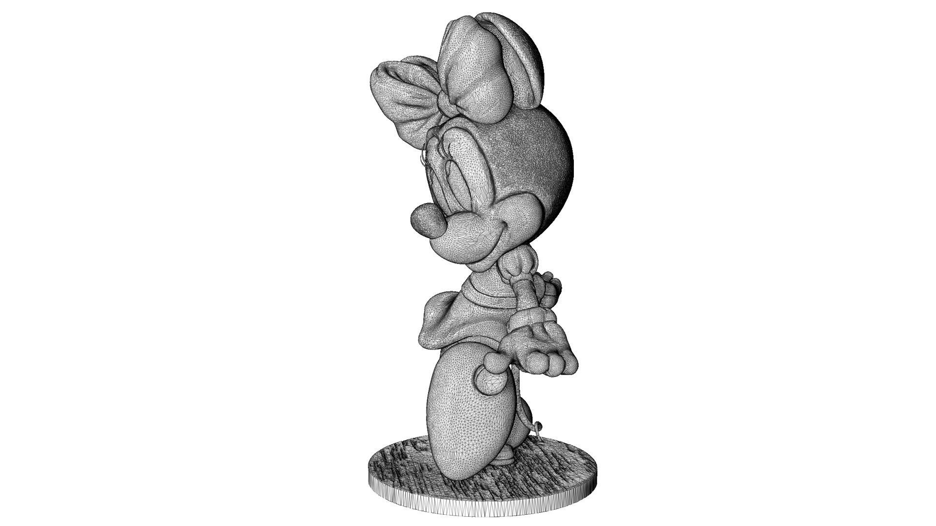MINNIE MOUSE 4 OPTIONS FOR 3D PRINT 3D print model_77
