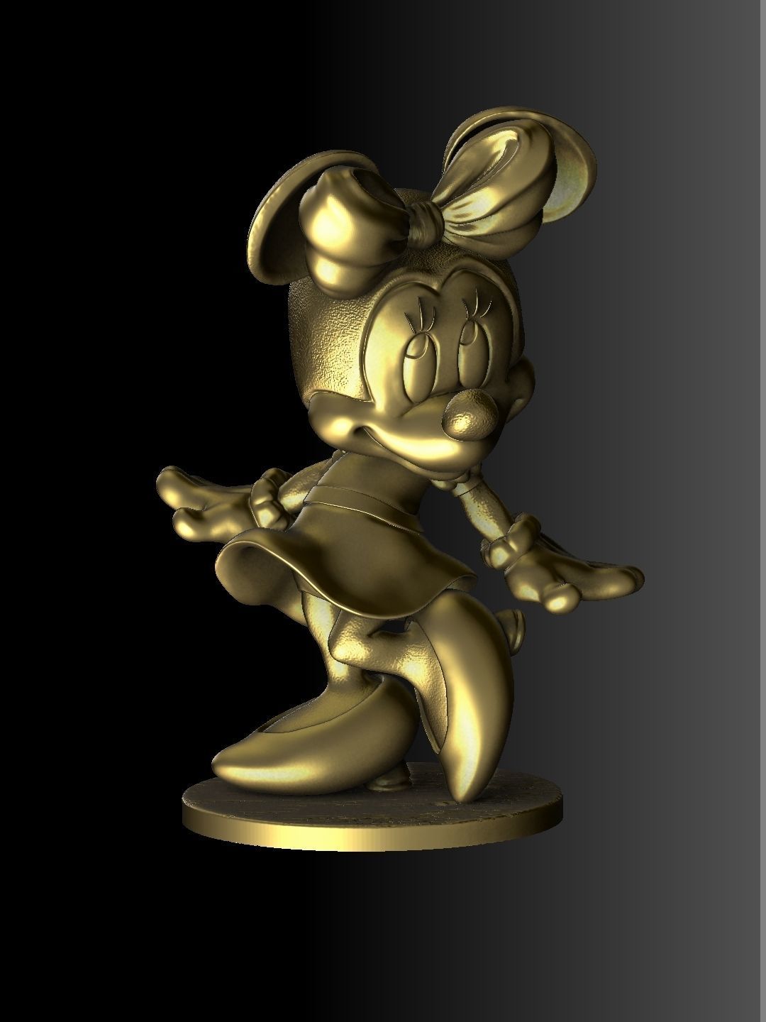 MINNIE MOUSE 4 OPTIONS FOR 3D PRINT 3D print model_65