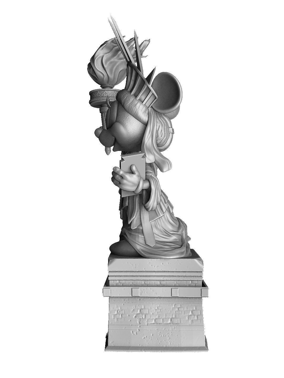 MINNIE MOUSE 4 OPTIONS FOR 3D PRINT 3D print model_23