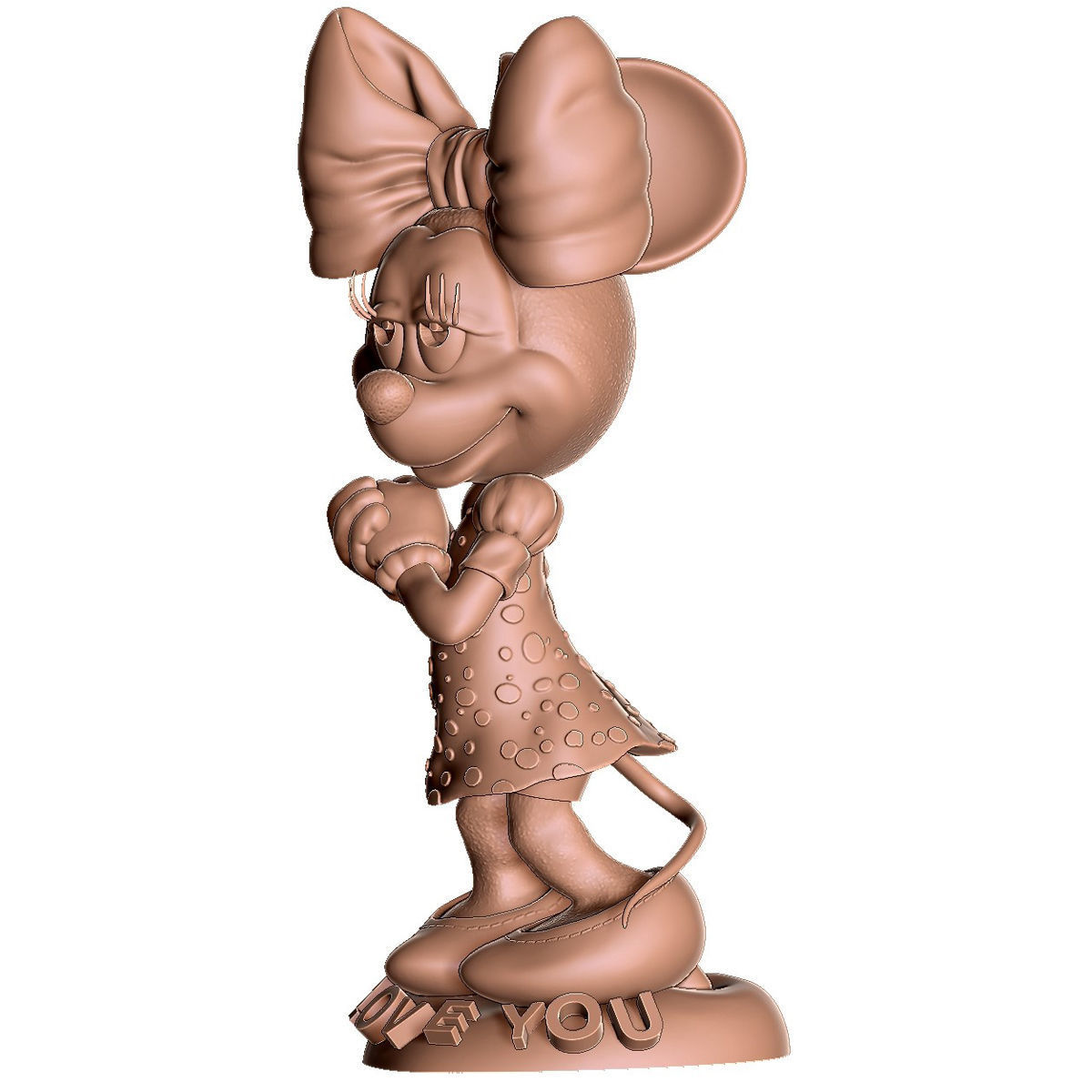 MINNIE MOUSE 4 OPTIONS FOR 3D PRINT 3D print model_43